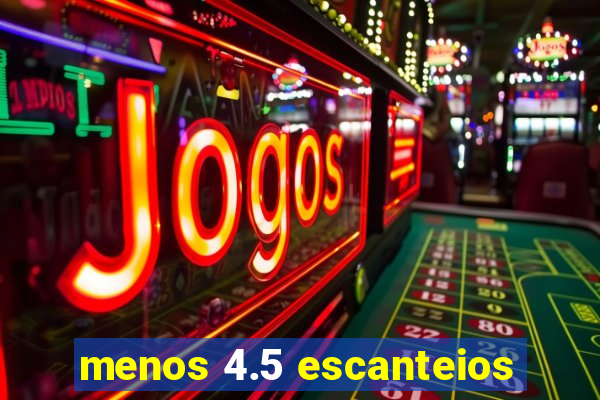 menos 4.5 escanteios